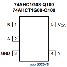 74AHCT1G08GV-Q100 Datasheet PDF NXP Semiconductors.