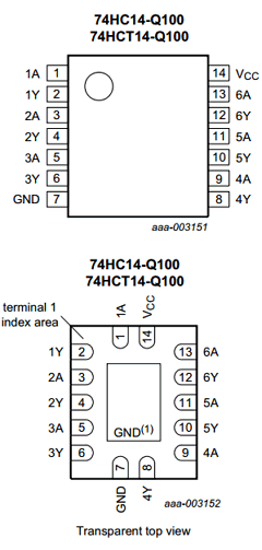 74HCT14PW-Q100 Datasheet PDF NXP Semiconductors.