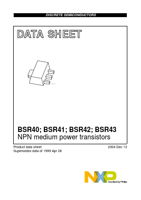 BSR40 Datasheet PDF NXP Semiconductors.
