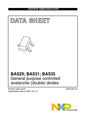 BAS29 Datasheet PDF NXP Semiconductors.