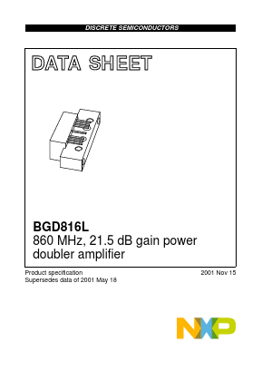 BGD816L Datasheet PDF NXP Semiconductors.