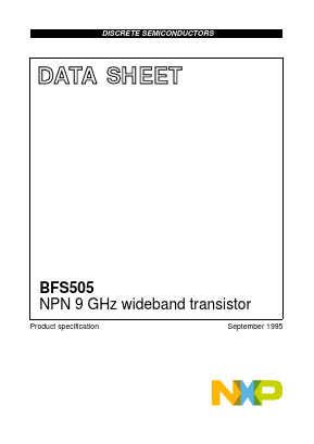 BFS505 Datasheet PDF NXP Semiconductors.