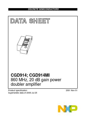 CGD914MI Datasheet PDF NXP Semiconductors.