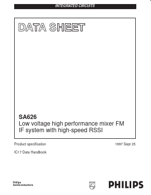 SA626 Datasheet PDF NXP Semiconductors.