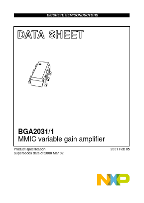 BGA2031/1 Datasheet PDF NXP Semiconductors.