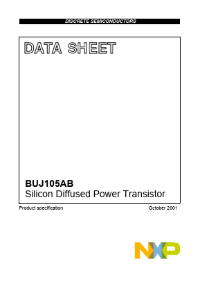 BUJ105AB Datasheet PDF NXP Semiconductors.