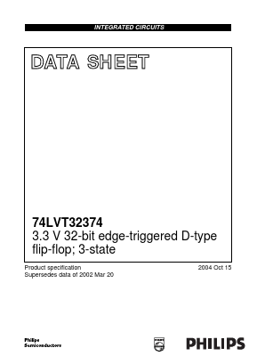 74LVT32374EC,518 Datasheet PDF NXP Semiconductors.
