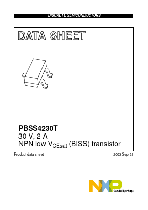 PBSS4230T Datasheet PDF NXP Semiconductors.