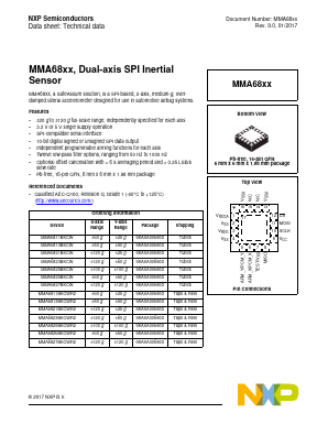 MMA6821BKCW Datasheet PDF NXP Semiconductors.