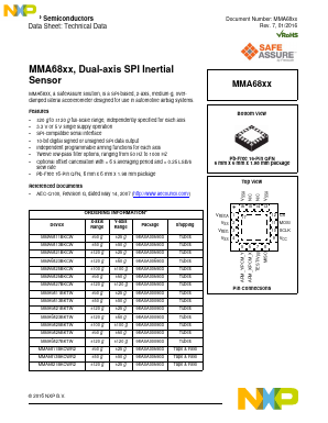 MMA6825BKTWR2 Datasheet PDF NXP Semiconductors.