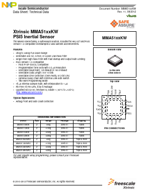 MMA5124KW Datasheet PDF NXP Semiconductors.