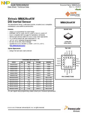 MMA26XXKW Datasheet PDF NXP Semiconductors.