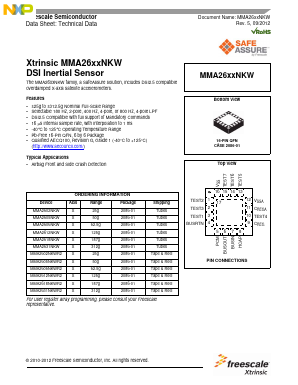 MMA2631NKWR2 Datasheet PDF NXP Semiconductors.