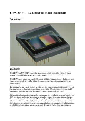 FT17N Datasheet PDF NXP Semiconductors.