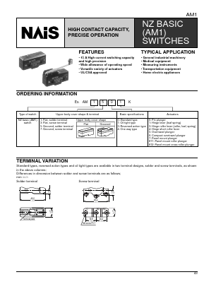 AM1731K Datasheet PDF Matsushita Electric Works