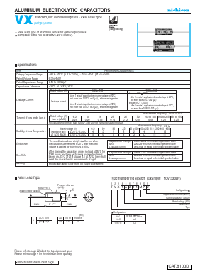 TVX2D330MCD Datasheet PDF Nichicon