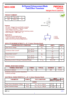 PM5D8EA Datasheet PDF Niko Semiconductor