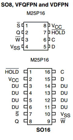 M25P16-VMW3 Datasheet PDF Numonyx -> Micron