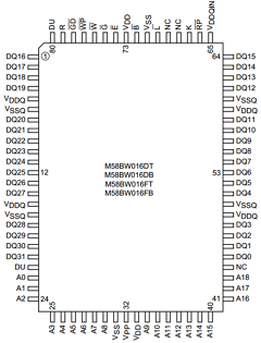 M58BW016DB8ZA3FT Datasheet PDF Numonyx -> Micron
