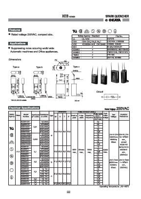XEB220033 Datasheet PDF Okaya Electric America, Inc.