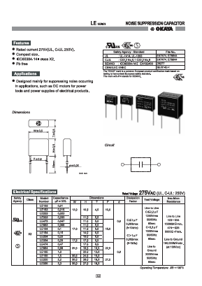 LE224 Datasheet PDF Okaya Electric America, Inc.