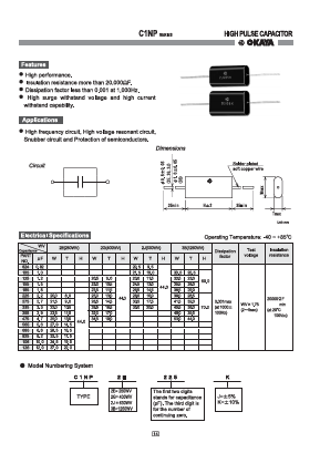 C1NP Datasheet PDF Okaya Electric America, Inc.