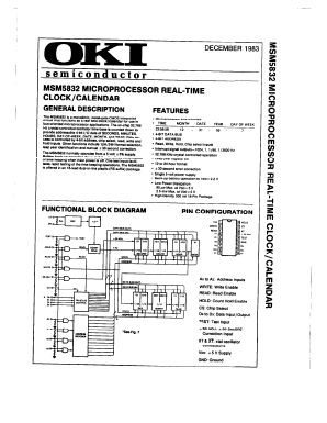 M5832 Datasheet PDF Oki Electric Industry
