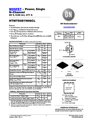 NTMTS0D7N06CL Datasheet PDF ON Semiconductor