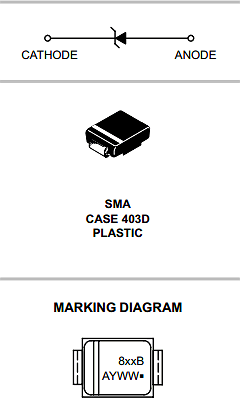 1SMA5917BT3 Datasheet PDF ON Semiconductor