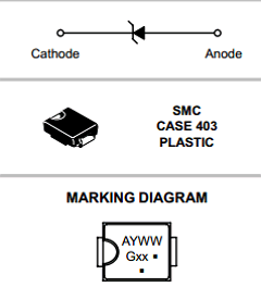 1SMCXXXAT3G Datasheet PDF ON Semiconductor