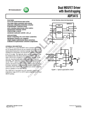 ADP3415 Datasheet PDF ON Semiconductor