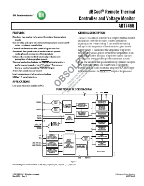 ADT7466ARQZ-REEL Datasheet PDF ON Semiconductor