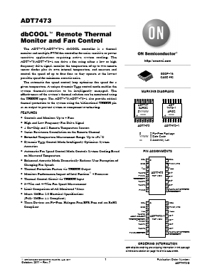 ADT7473-1 Datasheet PDF ON Semiconductor