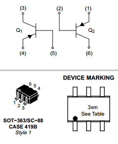 BC857BDW1T1 Datasheet PDF ON Semiconductor