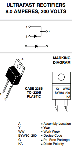 BYW80 Datasheet PDF ON Semiconductor