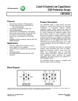 CM1293A Datasheet PDF ON Semiconductor