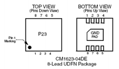 CM1623-04DE Datasheet PDF ON Semiconductor
