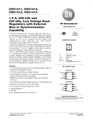 CS51413ED8 Datasheet PDF ON Semiconductor