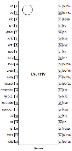 LV8731VGEVB Datasheet PDF ON Semiconductor