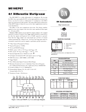 MC10EP57 Datasheet PDF ON Semiconductor