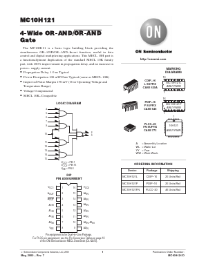 MC10H121 Datasheet PDF ON Semiconductor