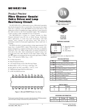 MC10SX1190 Datasheet PDF ON Semiconductor