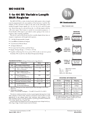 MC14557BCP Datasheet PDF ON Semiconductor