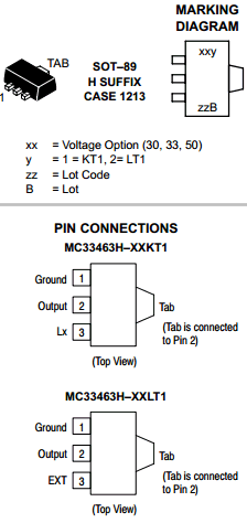MC33463 Datasheet PDF ON Semiconductor