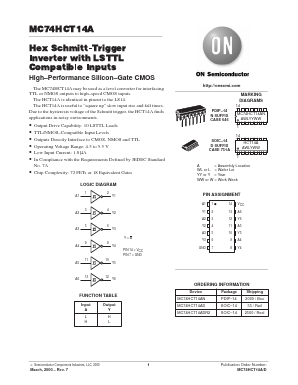 MC74HCT14A Datasheet PDF ON Semiconductor