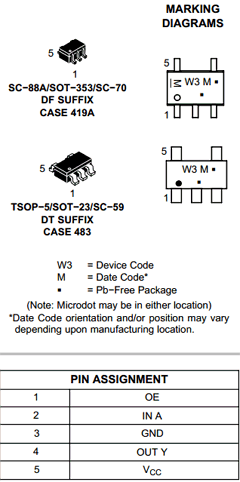 M74VHC1GT126DF2G Datasheet PDF ON Semiconductor