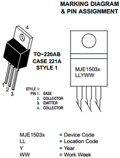 MJE15035 Datasheet PDF ON Semiconductor