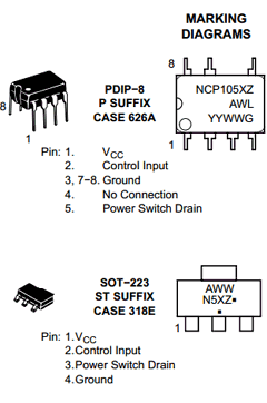 NCP1051 Datasheet PDF ON Semiconductor