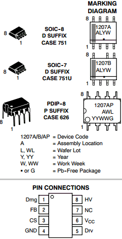 NCP1207AP Datasheet PDF ON Semiconductor
