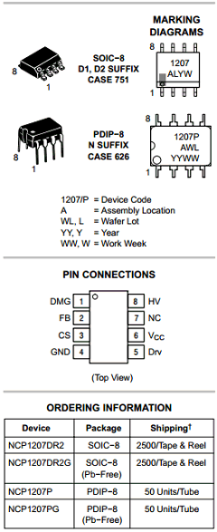 1207DR2 Datasheet PDF ON Semiconductor